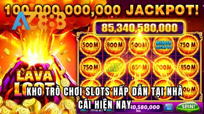 Kho trò chơi slots hấp dẫn tại nhà cái hiện nay